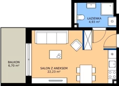 1 pokój, apartament 27,16 m², parter, oferta nr 203-L14, Sunset Resort, Grzybowo, ul. Nadmorska 106