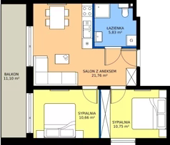 3 pokoje, apartament 49,00 m², parter, oferta nr 203-L13, Sunset Resort, Grzybowo, ul. Nadmorska 106