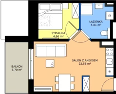 2 pokoje, apartament 33,03 m², piętro 3, oferta nr L 53, Sunset Resort bud 302, Grzybowo, ul. Nadmorska 106