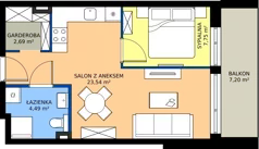 2 pokoje, apartament 38,47 m², parter, oferta nr L 9, Sunset Resort bud 302, Grzybowo, ul. Nadmorska 106