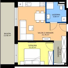 2 pokoje, apartament 44,23 m², parter, oferta nr L 3, Sunset Resort bud 302, Grzybowo, ul. Nadmorska 106