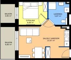 2 pokoje, apartament 37,40 m², piętro 2, oferta nr L 36, Sunset Resort bud 302, Grzybowo, ul. Nadmorska 106