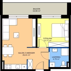 2 pokoje, apartament 43,47 m², piętro 1, oferta nr L 33, Sunset Resort bud 302, Grzybowo, ul. Nadmorska 106