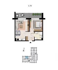 2 pokoje, apartament 43,62 m², parter, oferta nr L 16, Sunset Resort bud 302, Grzybowo, ul. Nadmorska 106