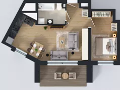 2 pokoje, apartament 44,99 m², piętro 1, oferta nr 11, Ornament, Szczecin, Śródmieście, Nowe Miasto, al. Powstańców Wielkopolskich 100