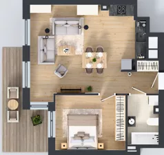 2 pokoje, apartament 52,22 m², piętro 3, oferta nr 28, Ornament, Szczecin, Śródmieście, Nowe Miasto, al. Powstańców Wielkopolskich 100