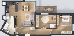 3 pokoje, apartament 70,32 m², piętro 5, oferta nr 53, Ornament, Szczecin, Śródmieście, Nowe Miasto, al. Powstańców Wielkopolskich 100