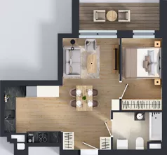 2 pokoje, apartament 41,73 m², piętro 9, oferta nr 89, Ornament, Szczecin, Śródmieście, Nowe Miasto, al. Powstańców Wielkopolskich 100