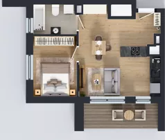 2 pokoje, apartament 38,35 m², piętro 11, oferta nr 106, Ornament, Szczecin, Śródmieście, Nowe Miasto, al. Powstańców Wielkopolskich 100