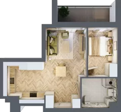 2 pokoje, apartament 41,67 m², piętro 2, oferta nr 12, Ornament, Szczecin, Śródmieście, Nowe Miasto, al. Powstańców Wielkopolskich 100