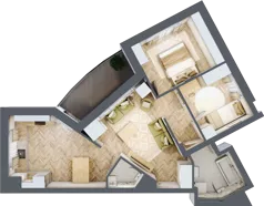3 pokoje, apartament 62,92 m², piętro 2, oferta nr 19, Ornament, Szczecin, Śródmieście, Nowe Miasto, al. Powstańców Wielkopolskich 100