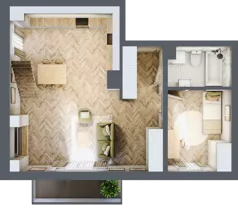 3 pokoje, mieszkanie 68,77 m², piętro 2, oferta nr A_1_19, Bukovo Park, Szczecin, Północ, Bukowo, ul. Strzelców Karpackich