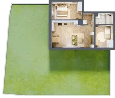 3 pokoje, mieszkanie 54,23 m², parter, oferta nr B_2_03, Bukovo Park, Szczecin, Północ, Bukowo, ul. Strzelców Karpackich