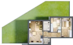 3 pokoje, mieszkanie 54,66 m², parter, oferta nr B_3_03, Bukovo Park, Szczecin, Północ, Bukowo, ul. Strzelców Karpackich