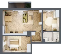 3 pokoje, mieszkanie 54,23 m², piętro 1, oferta nr C_5_11, Bukovo Park, Szczecin, Północ, Bukowo, ul. Strzelców Karpackich