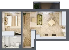 2 pokoje, mieszkanie 40,62 m², piętro 2, oferta nr C_4_23, Bukovo Park, Szczecin, Północ, Bukowo, ul. Strzelców Karpackich