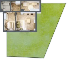 3 pokoje, mieszkanie 55,81 m², parter, oferta nr C_4_08, Bukovo Park, Szczecin, Północ, Bukowo, ul. Strzelców Karpackich