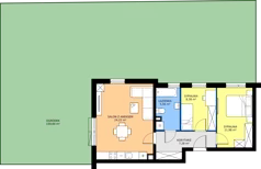 2 pokoje, mieszkanie 57,42 m², parter, oferta nr 2C.30, Zielone Zamienie XI, Zamienie, ul. Zakładowa/Herbaciana