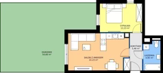 2 pokoje, mieszkanie 44,89 m², parter, oferta nr 4J.76, Zielone Zamienie XI, Zamienie, ul. Zakładowa/Herbaciana