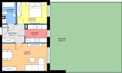 2 pokoje, mieszkanie 48,64 m², parter, oferta nr 4J.78, Zielone Zamienie XI, Zamienie, ul. Zakładowa/Herbaciana