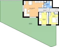 3 pokoje, mieszkanie 62,56 m², parter, oferta nr 6J.122, Zielone Zamienie XI, Zamienie, ul. Zakładowa/Herbaciana