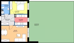 2 pokoje, mieszkanie 48,64 m², parter, oferta nr 6J.126, Zielone Zamienie XI, Zamienie, ul. Zakładowa/Herbaciana