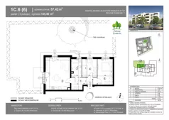 3 pokoje, mieszkanie 56,70 m², piętro 1, oferta nr 4J.83, Zielone Zamienie XI, Zamienie, ul. Zakładowa/Herbaciana
