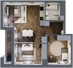3 pokoje, mieszkanie 58,25 m², piętro 2, oferta nr M17, KrakoVska - Etap II, Rzeszów, Krakowska-Południe, ul. Krakowska 31