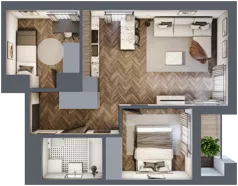 3 pokoje, mieszkanie 48,15 m², piętro 3, oferta nr M21, KrakoVska - Etap II, Rzeszów, Krakowska-Południe, ul. Krakowska 31