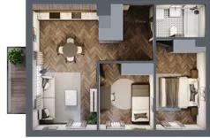 3 pokoje, mieszkanie 51,34 m², piętro 3, oferta nr M93, Przemiarki 16, Kraków, Dębniki, Ruczaj, ul. Przemiarki 16