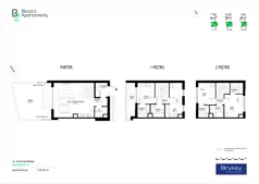 Dom 118,92 m², oferta nr D2, Bluszcz Apartamenty II - domy, Kraków, Podgórze,  ul. Goszczyńskiego