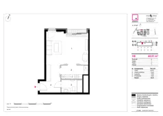 1 pokój, mieszkanie 44,81 m², piętro 2, oferta nr H8, 19. Dzielnica V etap, Warszawa, Wola, Czyste, ul. Kolejowa/Przyokopowa