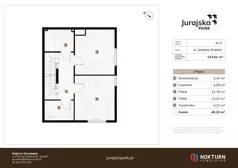 4 pokoje, mieszkanie 123,61 m², parter, oferta nr 41 / 1, Jurajska Park, Kraków, Prądnik Biały, ul. Jurajska