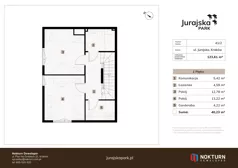 4 pokoje, mieszkanie 123,61 m², parter, oferta nr 41B / 2, Jurajska Park, Kraków, Prądnik Biały, ul. Jurajska