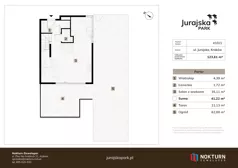 4 pokoje, mieszkanie 123,61 m², parter, oferta nr 41A / 1, Jurajska Park, Kraków, Prądnik Biały, ul. Jurajska