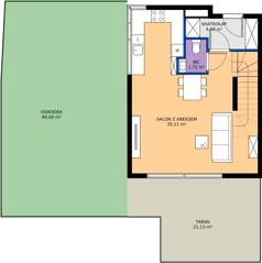 4 pokoje, mieszkanie 123,61 m², parter, oferta nr 41C / 1, Jurajska Park, Kraków, Prądnik Biały, ul. Jurajska