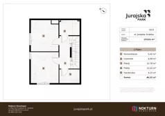 4 pokoje, mieszkanie 123,61 m², parter, oferta nr 41B / 2, Jurajska Park, Kraków, Prądnik Biały, ul. Jurajska