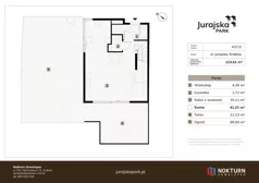 4 pokoje, mieszkanie 123,61 m², parter, oferta nr 41C / 2, Jurajska Park, Kraków, Prądnik Biały, ul. Jurajska