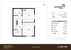4 pokoje, mieszkanie 123,61 m², parter, oferta nr 41A / 1, Jurajska Park, Kraków, Prądnik Biały, ul. Jurajska