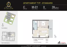 2 pokoje, mieszkanie 39,00 m², parter, oferta nr C/M01, Fuelda, Poznań, Naramowice, Naramowice, ul. Maków Polnych 9
