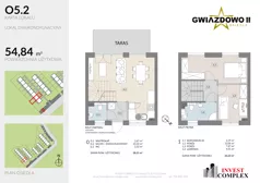 3 pokoje, mieszkanie 54,95 m², parter, oferta nr O5.2, Osiedle Gwiazdowo II, Kostrzyn, Gwiazdowo, ul. Półwiejska