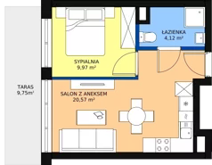 2 pokoje, mieszkanie 34,67 m², parter, oferta nr C/M03, Fuelda, Poznań, Naramowice, Naramowice, ul. Maków Polnych 9