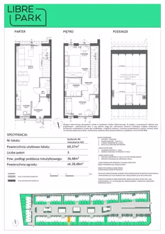3 pokoje, mieszkanie 69,37 m², parter, oferta nr A6.M2, Libre Park - etap II, Kosakowo, ul. Pistacjowa 5