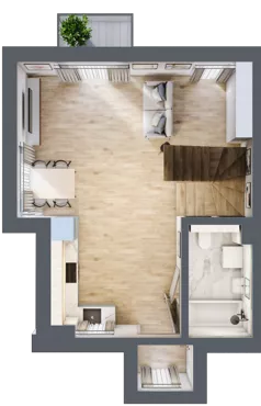 3 pokoje, apartament 60,91 m², piętro 1, oferta nr MECHELINKI.M2, Porto Mare, Mechelinki, ul. Zatokowa