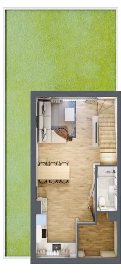 4 pokoje, mieszkanie 80,71 m², parter, oferta nr B12/M1, Libre Park, Kosakowo, ul. Pistacjowa 5