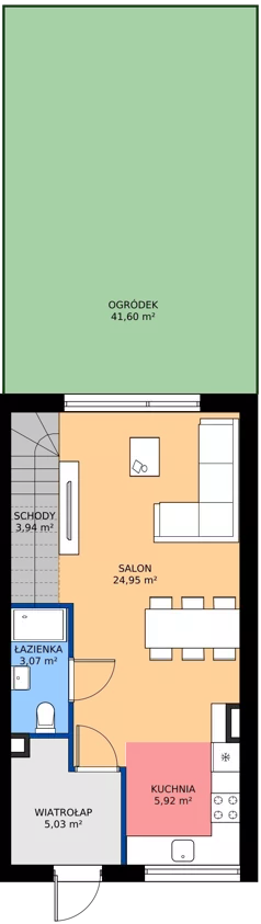 4 pokoje, mieszkanie 80,71 m², parter, oferta nr A14/M1, Libre Park - etap II, Kosakowo, ul. Pistacjowa 5