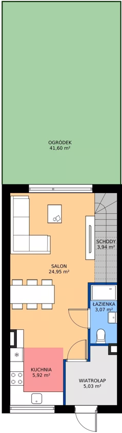 4 pokoje, mieszkanie 80,71 m², parter, oferta nr B13.M1, Libre Park - etap II, Kosakowo, ul. Pistacjowa 5