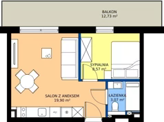 2 pokoje, apartament inwestycyjny 31,54 m², piętro 1, oferta nr M9, JASNOVIA, Jastarnia, ul. Ogrodowa 130