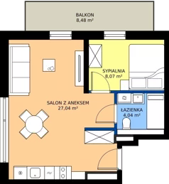 2 pokoje, apartament inwestycyjny 39,15 m², piętro 1, oferta nr M10, JASNOVIA, Jastarnia, ul. Ogrodowa 130