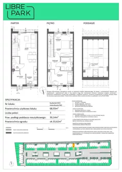 3 pokoje, mieszkanie 69,37 m², parter, oferta nr B15/M2, Libre Park - etap II, Kosakowo, ul. Pistacjowa 5